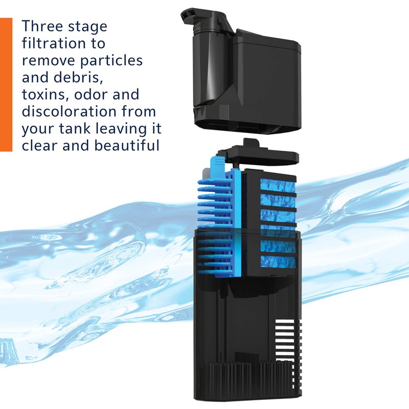 Aqueon Submersible Internal Aquarium Filter, AT10 Gallons - Image 4